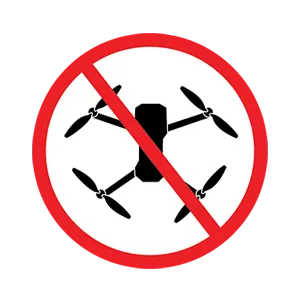Image of no drone rule.