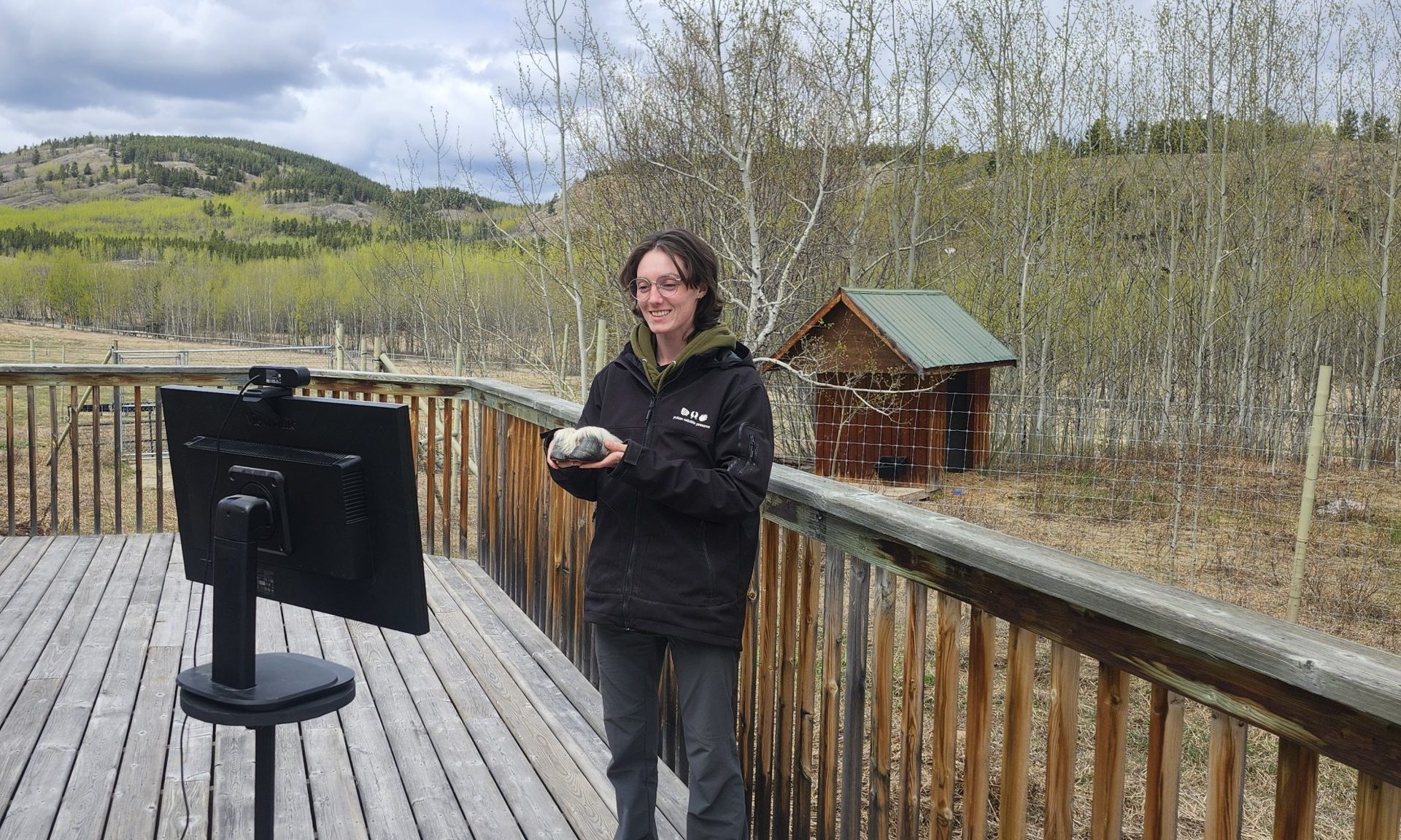 Virtual School Program Preserve educator delivers a virtual school program