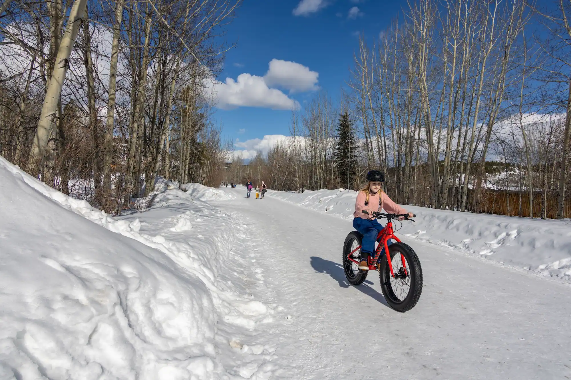 Fatbikes on YWP roads New kicksled signage